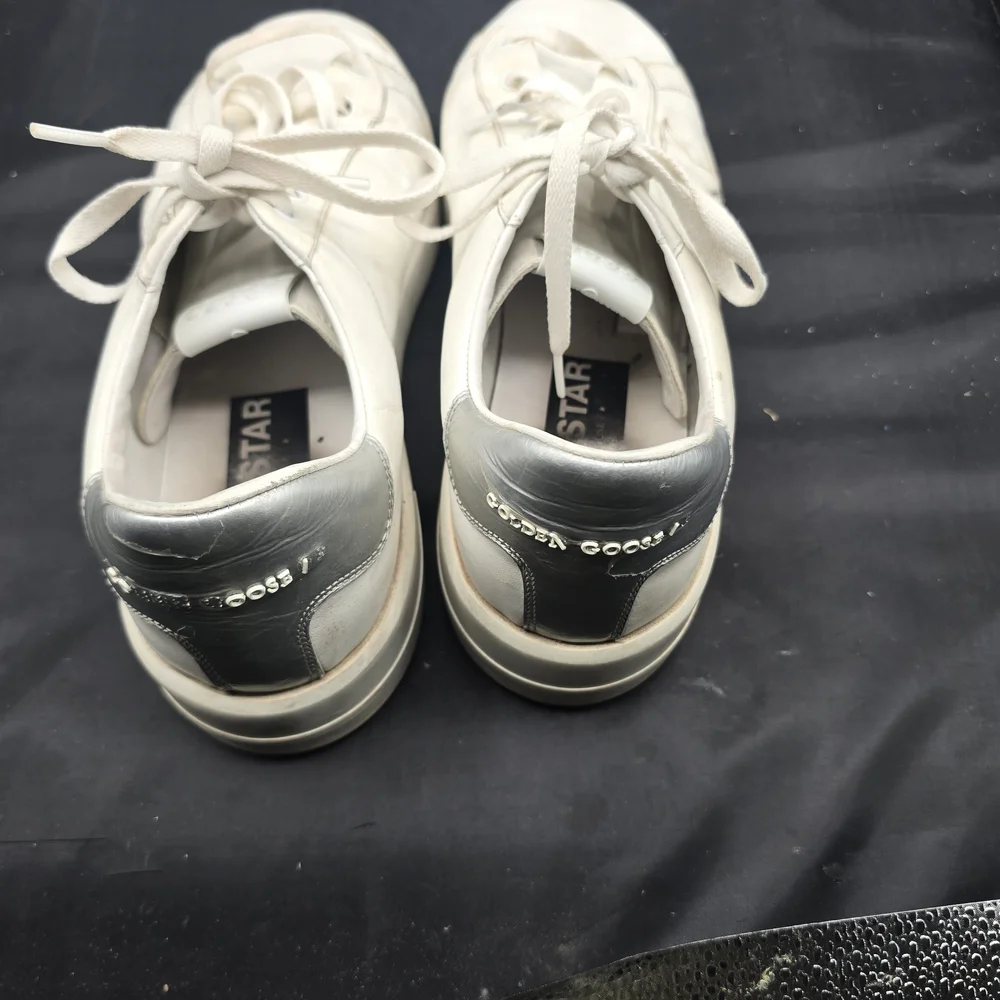Golden Goose Women's White‎ and Silver Sneakers